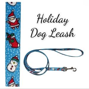 NWT Blue Holiday Dog Leash